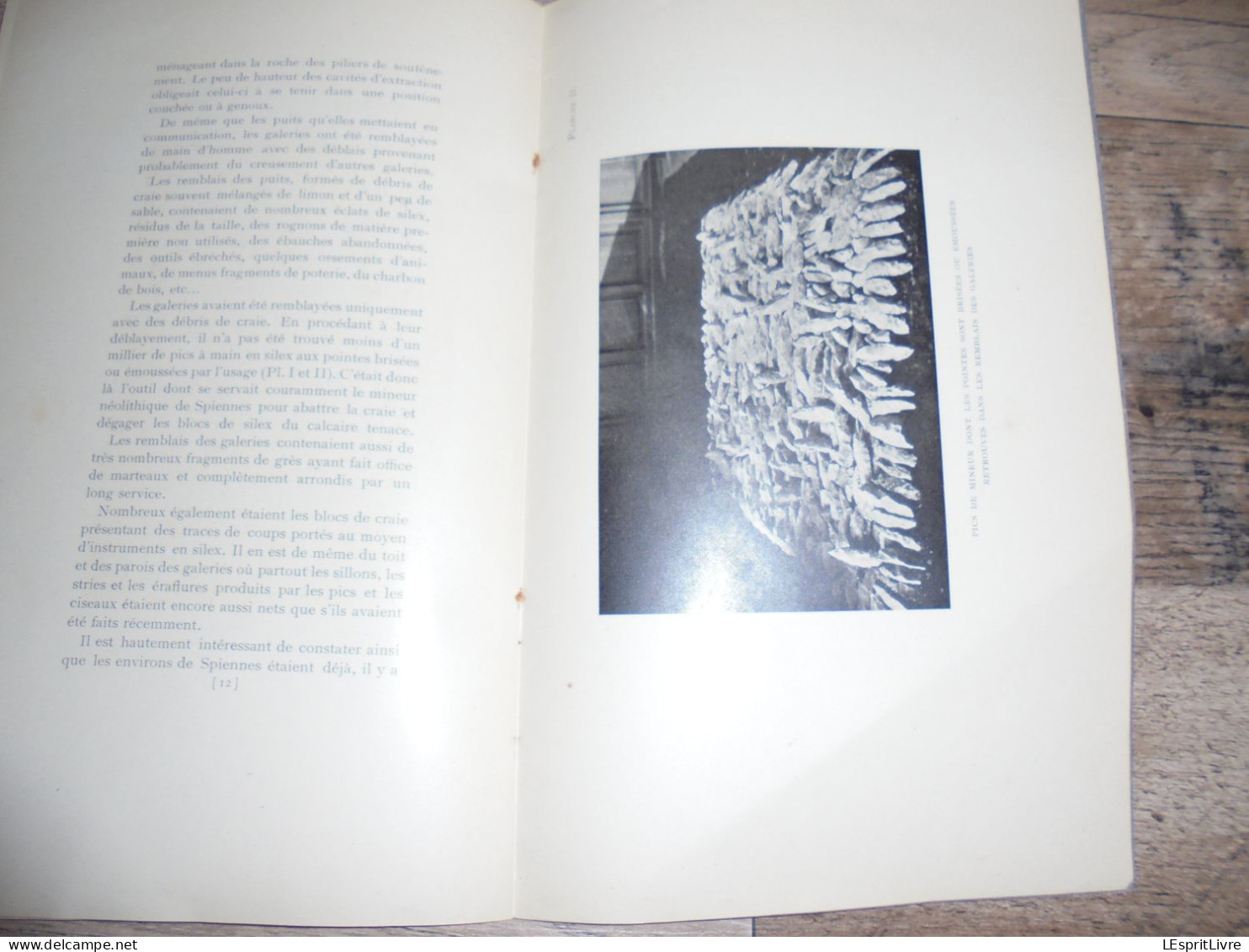 LES FOUILLES DE M. Louis Cavens à Spiennes en 1912 Régionalisme Hainaut Anciennes Mines Mineurs Archéologie Préhistoire