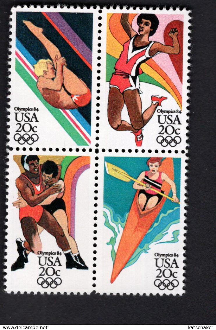 205576128 1984 (XX) SCOTT 2085a POSTFRIS MINT NEVER HINGED - Los Angeles Summer Olympics - Unused Stamps