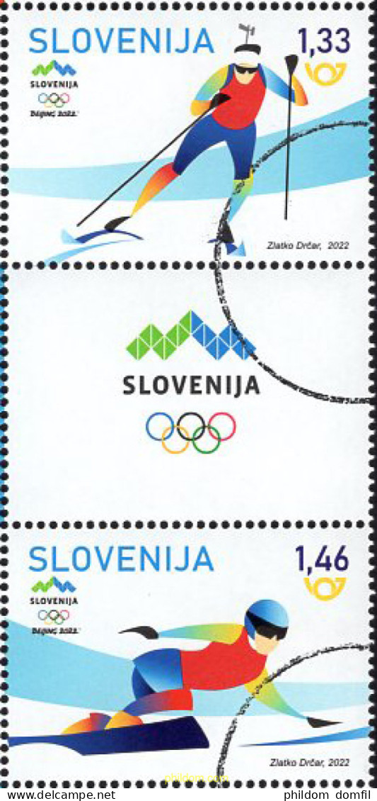 665906 MNH ESLOVENIA 2022 24 JUEGOS OLÍMPICOS DE INVIERNO - BEIJING 2022 - Slovenia