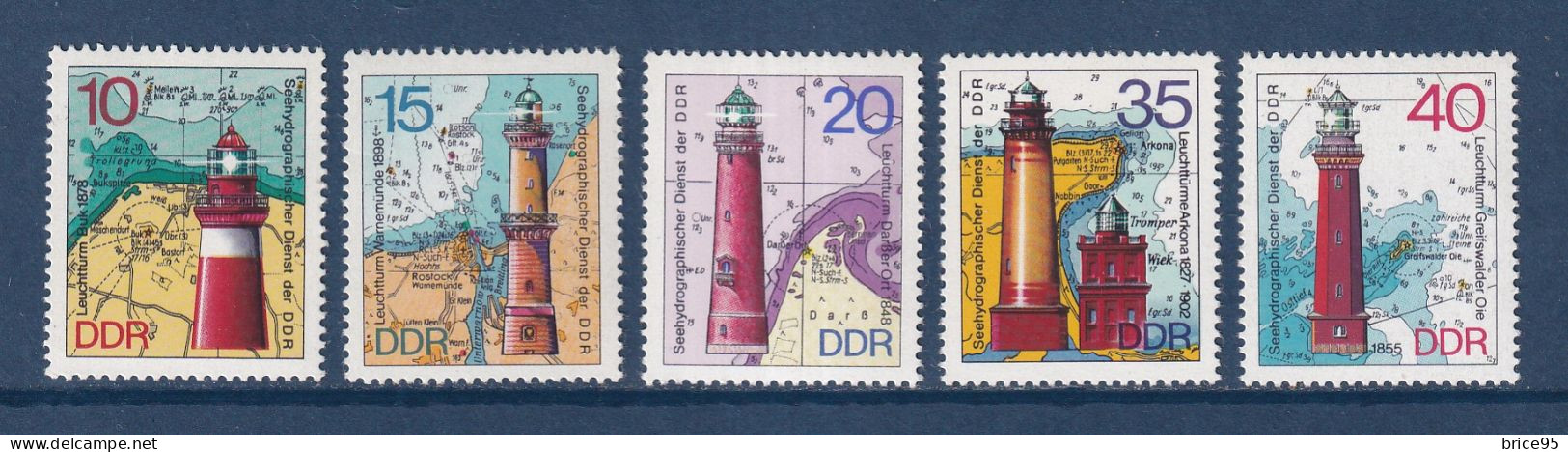 Allemagne Orientale - YT N° 1634 à 1638 ** - Neuf Sans Charnière - 1974 - Neufs