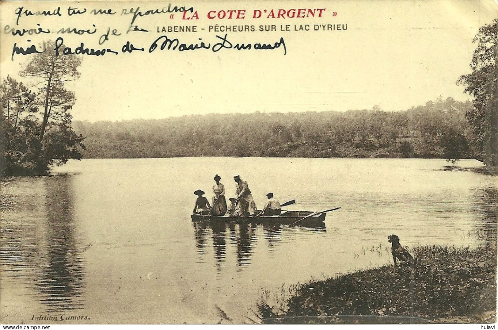 40  LABENNE - PECHEURS SUR LE LAC D' YRIEU (ref 8406) - Autres & Non Classés