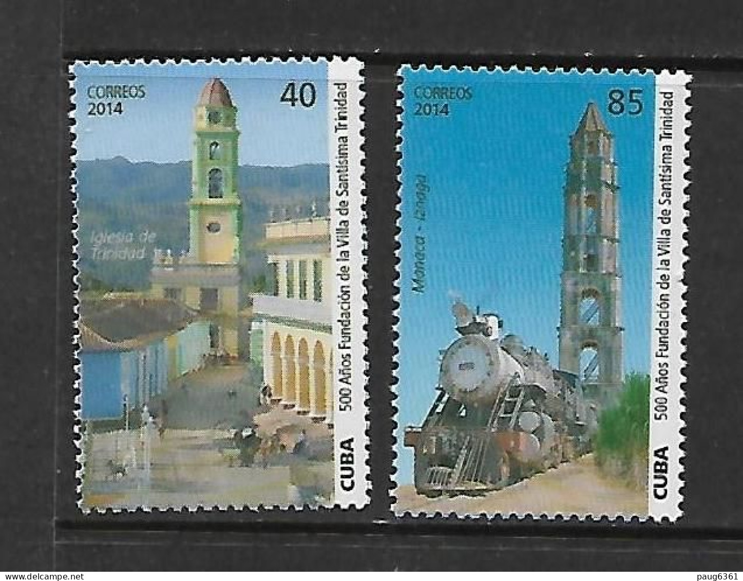 CUBA 2014 TRAINS-TRINIDAD YVERT N°5202/5203 NEUF MNH** - Trains