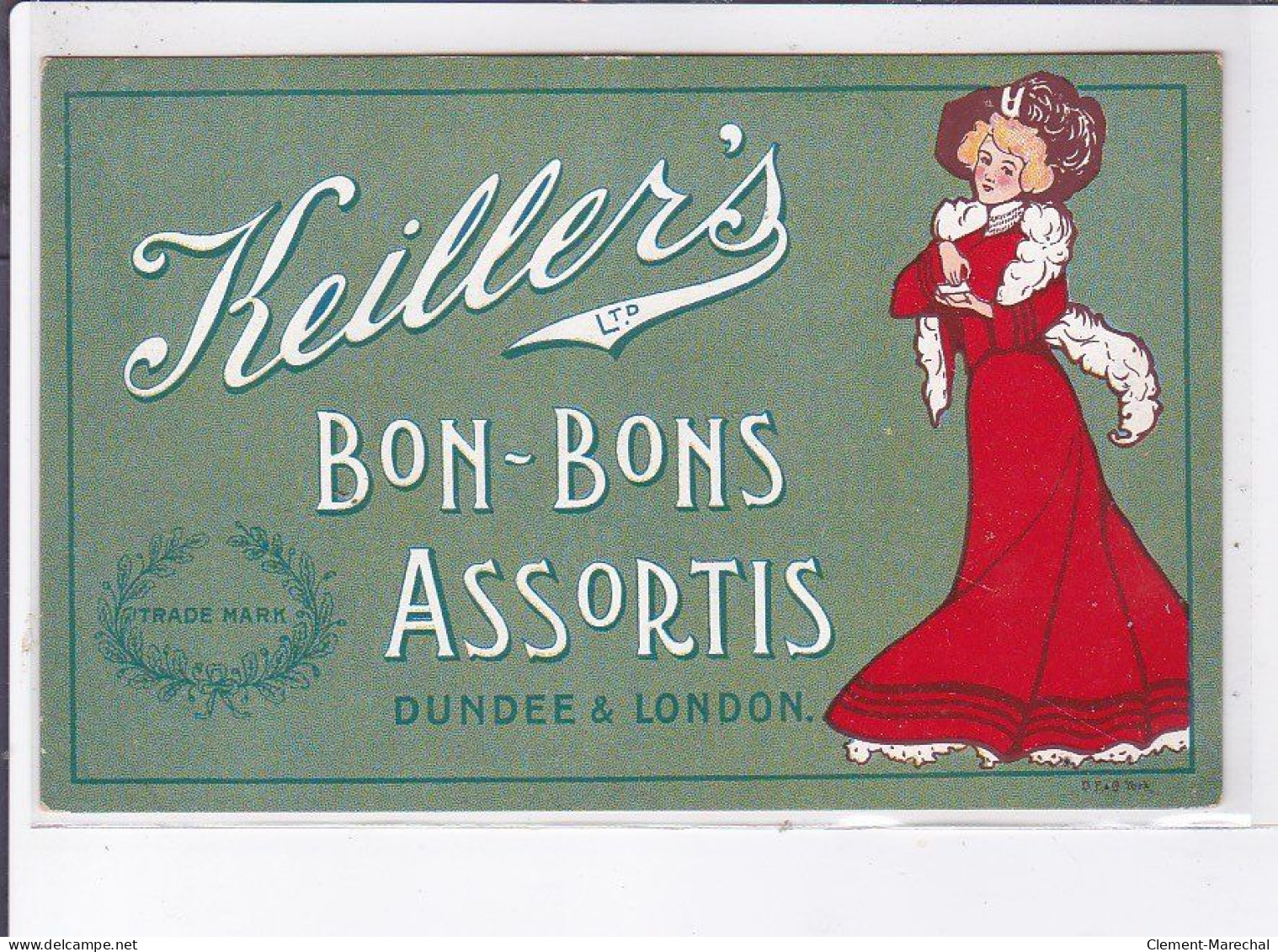 PUBLICITE : Bombons Assortis Keiller's - Dundee Et Londres (London) - Très Bon état - Publicité