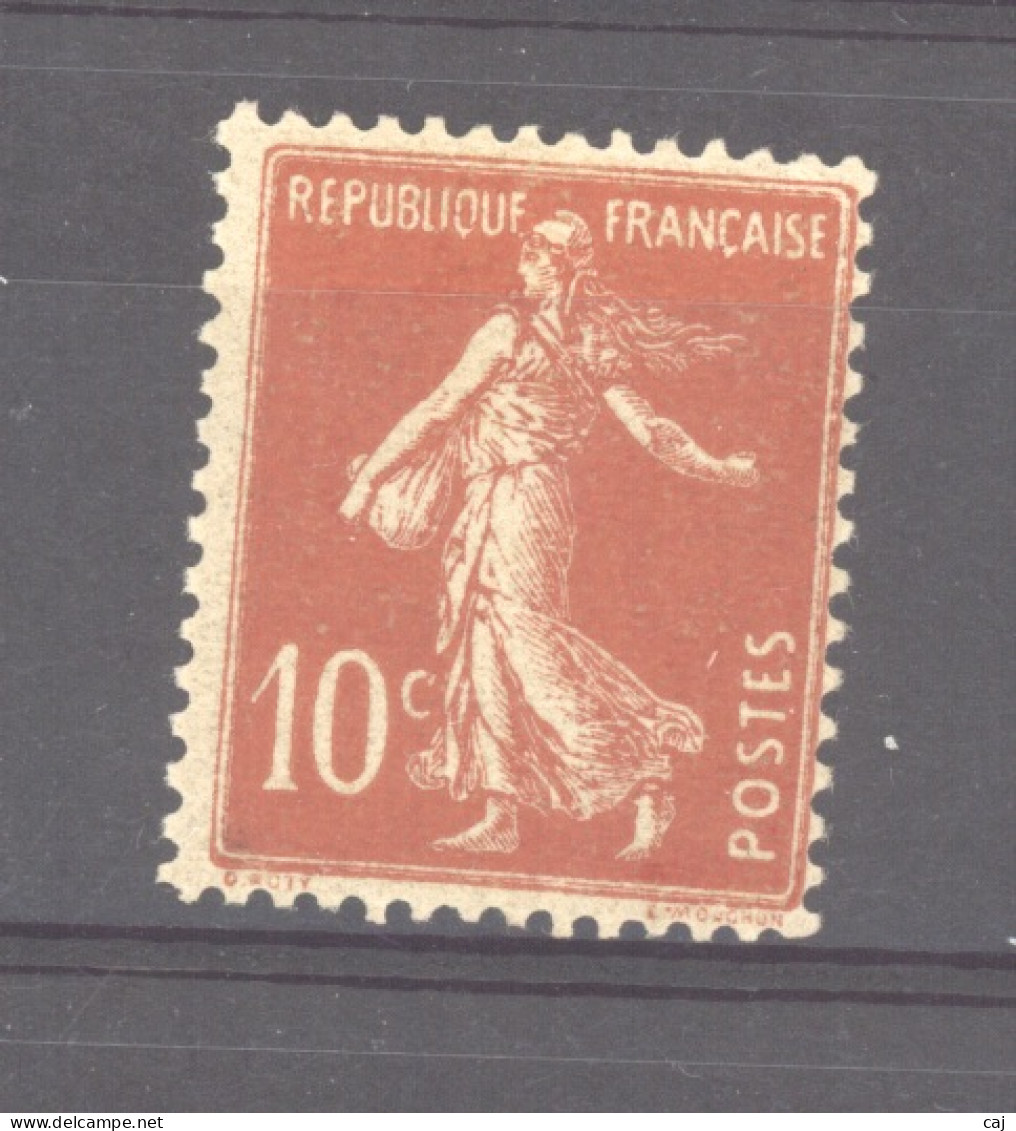 France  :  Yv  135a  *   Type IIA - 1906-38 Semeuse Con Cameo