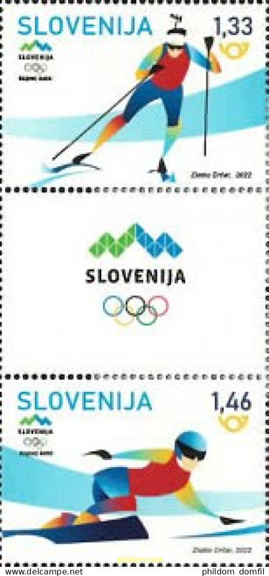 707690 MNH ESLOVENIA 2022 24 JUEGOS OLÍMPICOS DE INVIERNO - BEIJING 2022 - Slovenia