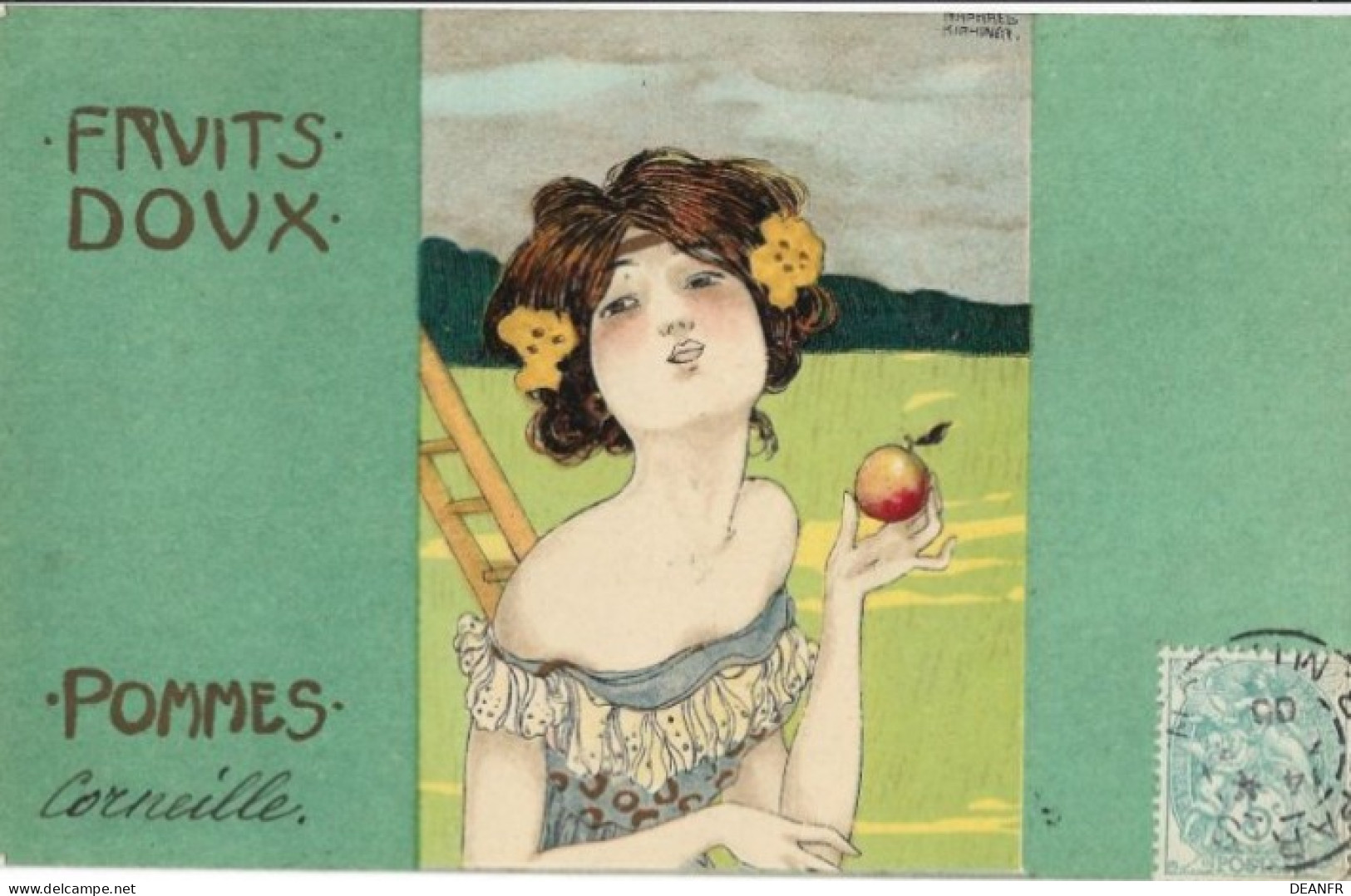 KIRCHNER : Fruits Doux - Pommes. Cartes Impeccable. - Kirchner, Raphael