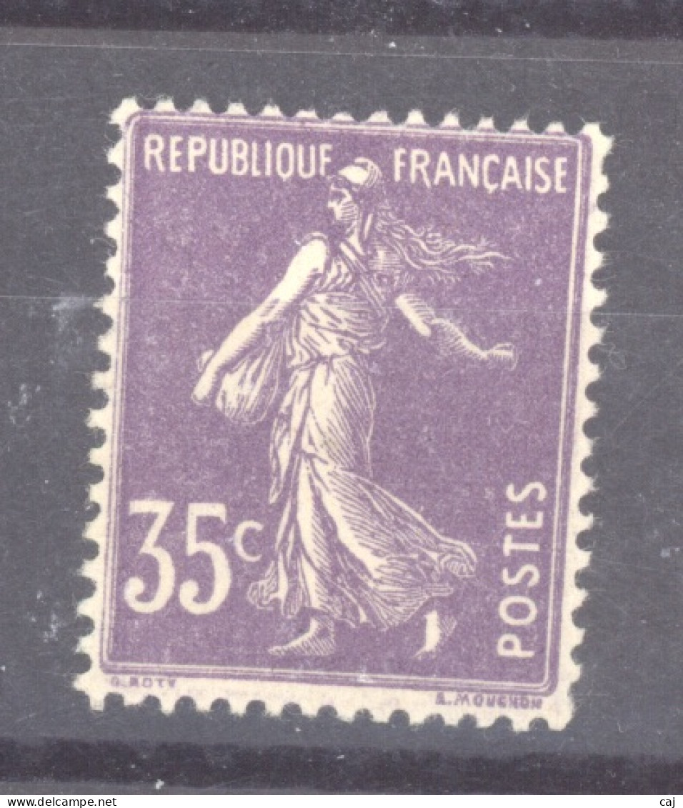 France  :  Yv  136  *     ,    N2 - 1906-38 Sower - Cameo