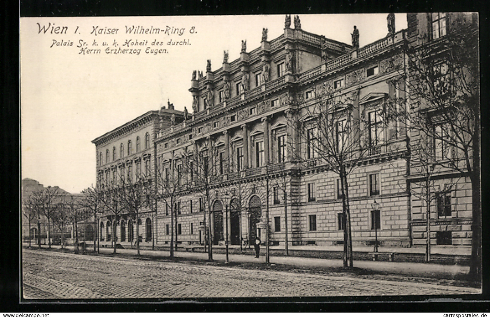 AK Wien, Palais Des Erzherzog Eugen Am Kaiser Wilhelm-Ring 8  - Autres & Non Classés