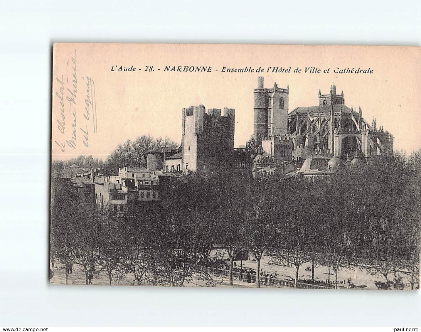 NARBONNE : Ensemble De L'Hôtel De Ville Et Cathédrale - état - Narbonne