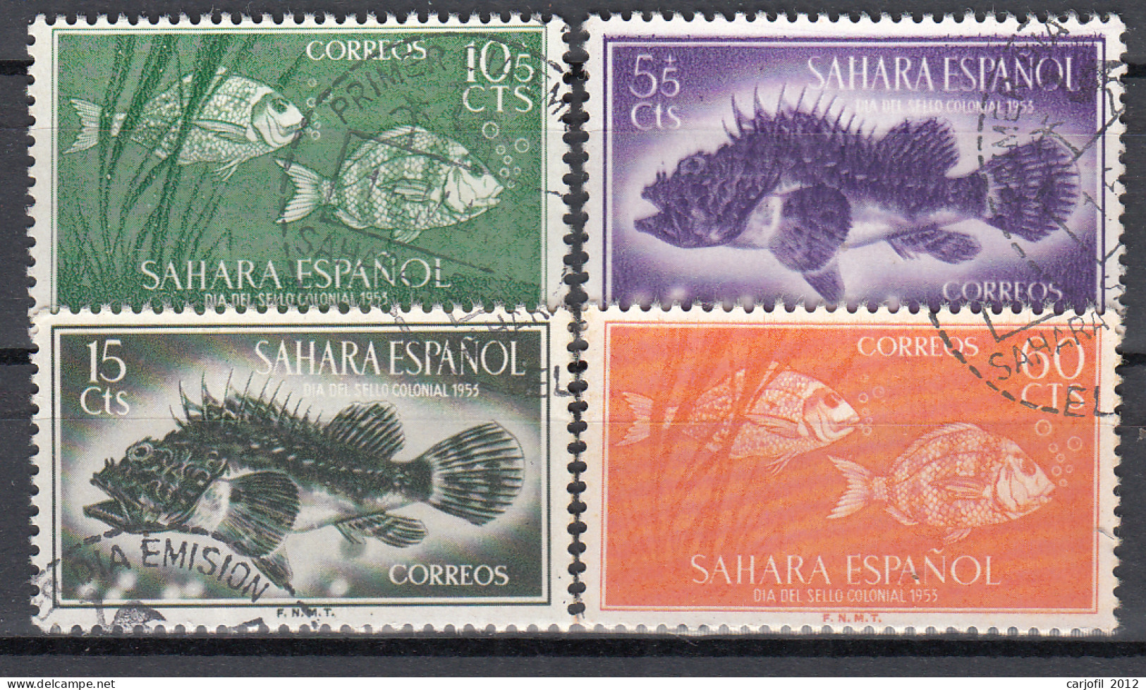 Sahara Correo 1953 Edifil 108/11 Usado - Sahara Spagnolo