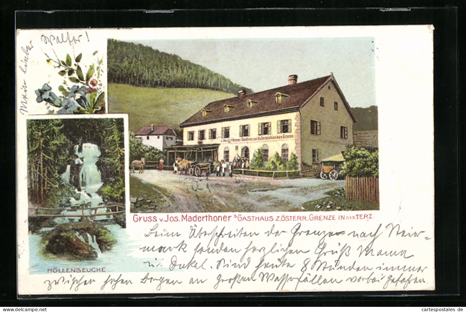 AK St. Aegyd, Jos. Maderthoner`s Gasthaus Z. österr. Grenze Und Höllenseuche  - Other & Unclassified