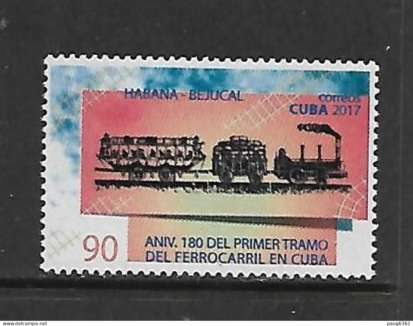 CUBA 2017 TRAIN YVERT N° NEUF MNH** - Trains