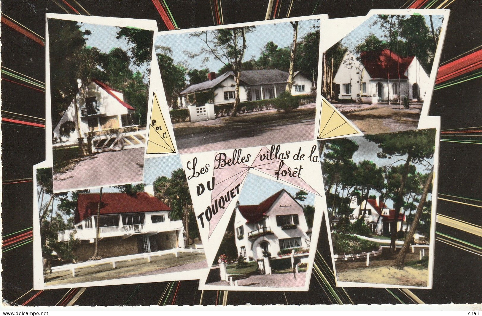 CPSM LES BELLES VILLAS DE LA FORÊT DU TOUQUET - Le Touquet