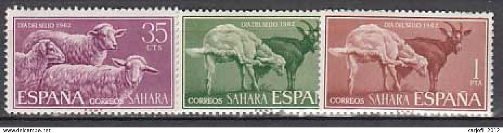 Sahara Correo 1962 Edifil 212/4 ** Mnh - Sahara Spagnolo