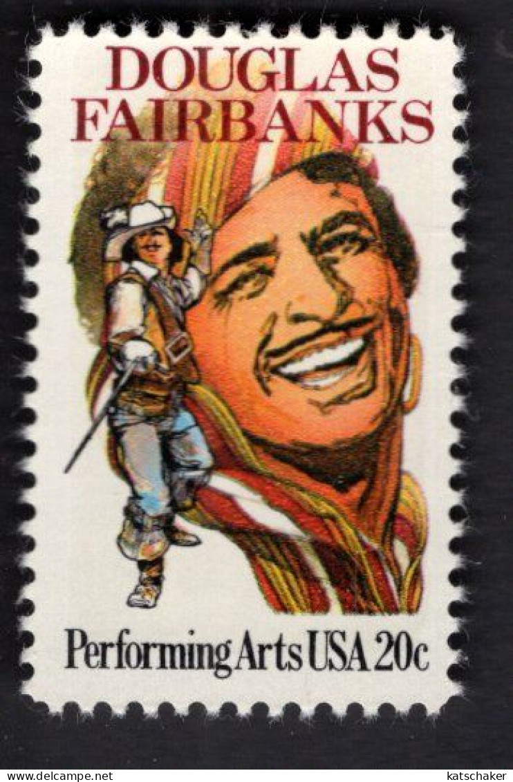 200896255 1984 SCOTT 2088 (XX) POSTFRIS MINT NEVER HINGED - PERFORMING ARTS - DOUGLAS FAIRBANKS ACTOR - Unused Stamps