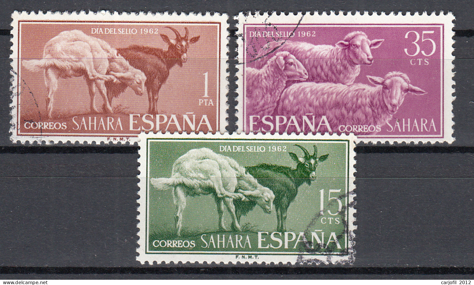 Sahara Correo 1962 Edifil 212/14 Usado - Sahara Spagnolo