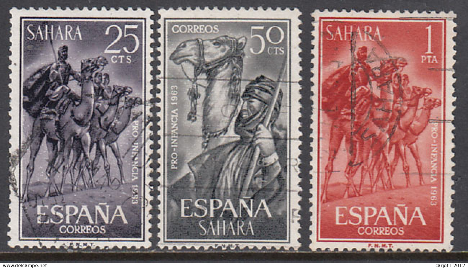 Sahara Correo 1963 Edifil 217/9 Usado - Sahara Espagnol