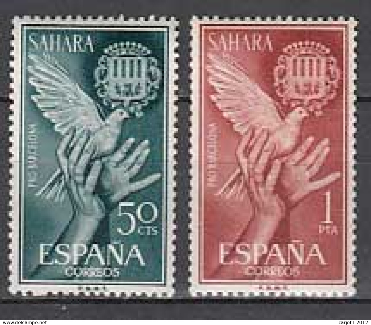 Sahara Correo 1963 Edifil 220/1 ** Mnh - Spanish Sahara