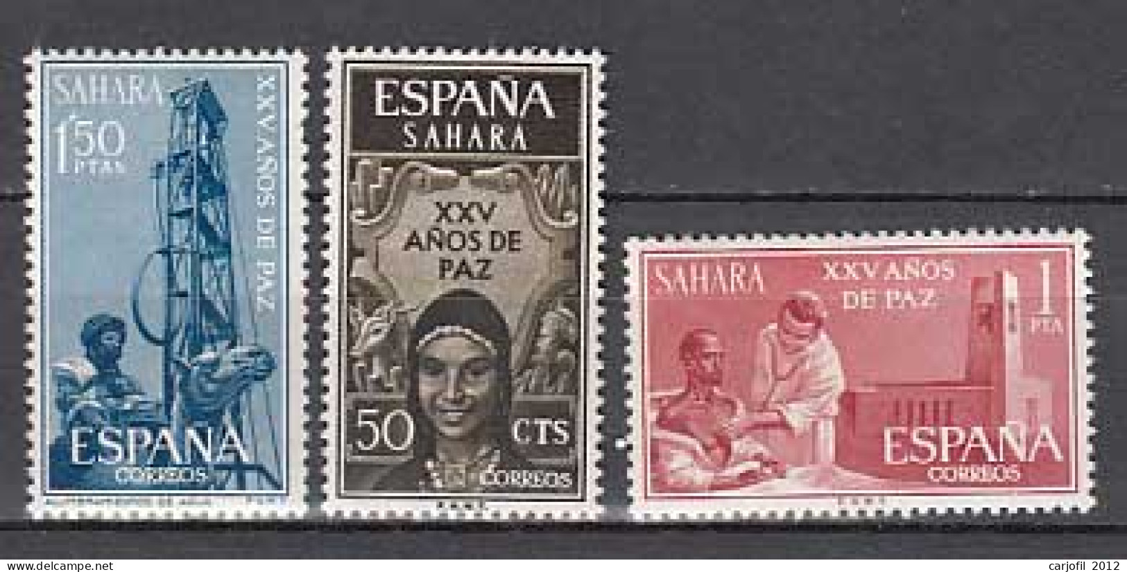 Sahara Correo 1965 Edifil 239/41 ** Mnh - Spanish Sahara