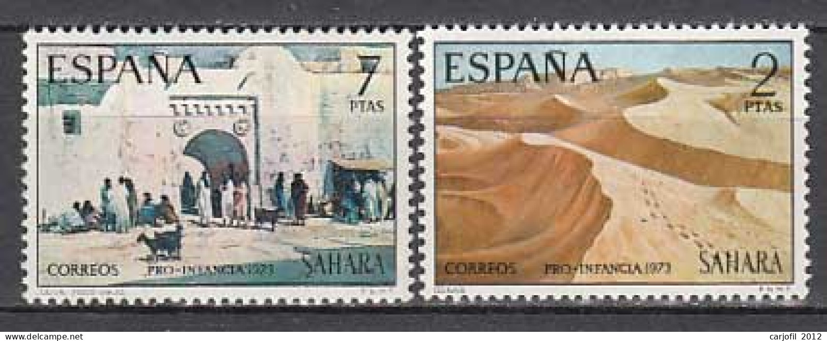 Sahara Correo 1973 Edifil 310/1 ** Mnh - Spanische Sahara
