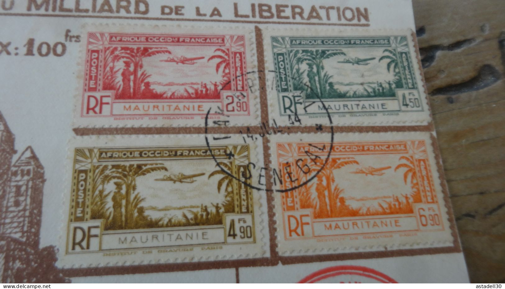 TP MAURITANIE, Afranchie Au SENEGAL, Croix Rouge 1944  ............. BOITE1  ....... 542 - Lettres & Documents