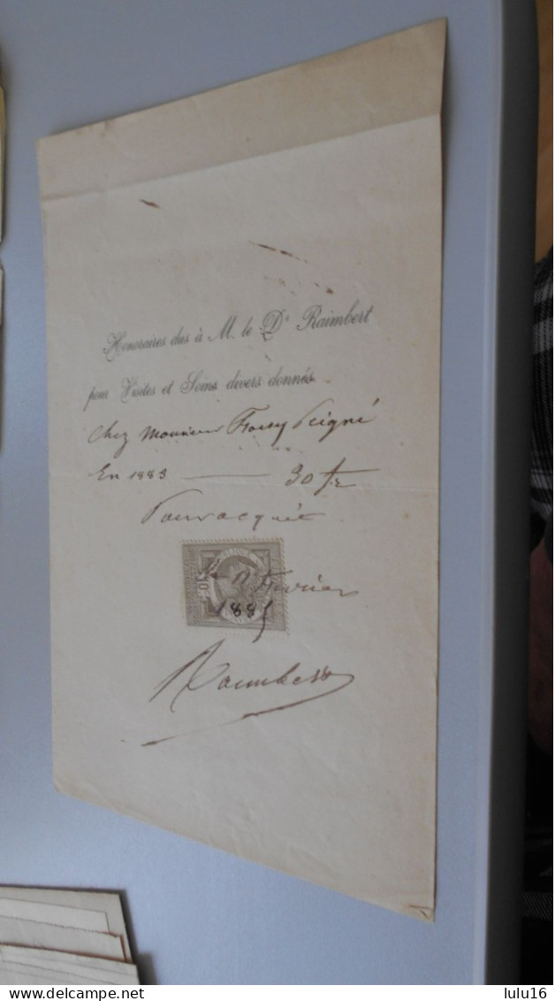 CHATEAUDUN MEMOIRES DUS A MR LE DR RAIMBERT...... - 1800 – 1899