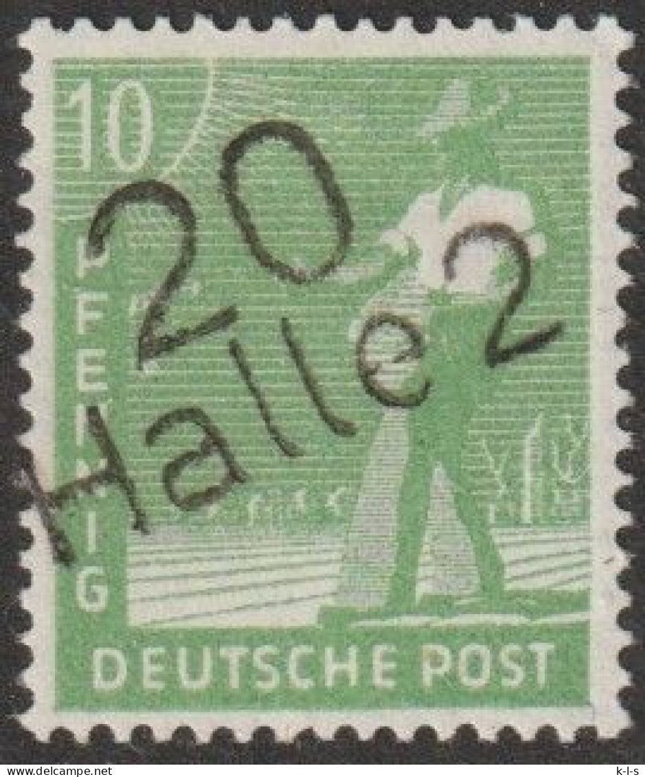 SBZ- Bezirkshand- Stempel, 1948, Mi. Nr. 169, 10 Pfg. Sämann, Bezirk 20 (OPD Halle 2)  **/MNH - Other & Unclassified