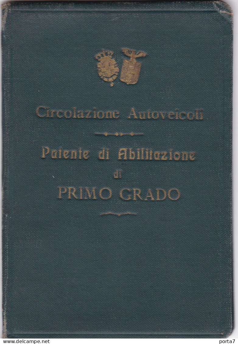 PATENTE  DI GUIDA - PERMIS DE CONDUIRE - TORINO - ANNO 1929 - MARCHE DA BOLLO - TIMBRI - Unclassified