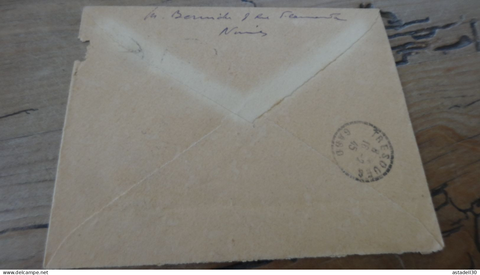 Enveloppe Recommandée NIMES 1945  ............. BOITE1  ....... 544 - 1921-1960: Moderne