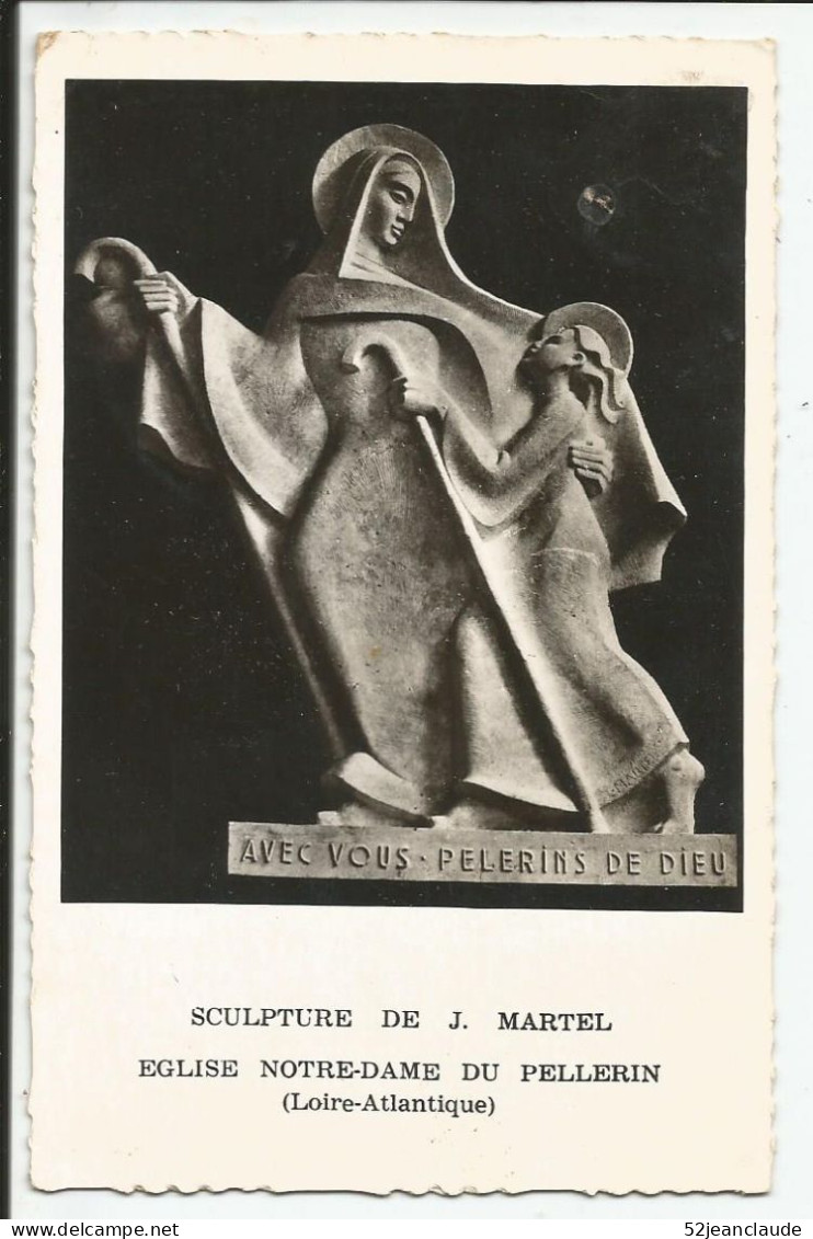 Mouaix Eglise Notre Dame Du Pelerin Sculpture De J. Martel    1938    N° 1938 - Autres & Non Classés