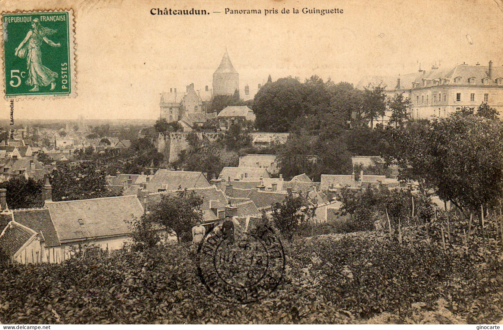 Chateaudun Panorama Pris De La Guinguette - Chateaudun