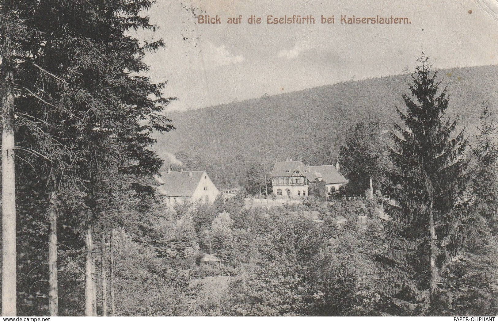 6750 KAISERSLAUTERN - ESELSFÜRTH, Blick Auf Den Ort, 1906, Verlag Gotthold - Kaiserslautern