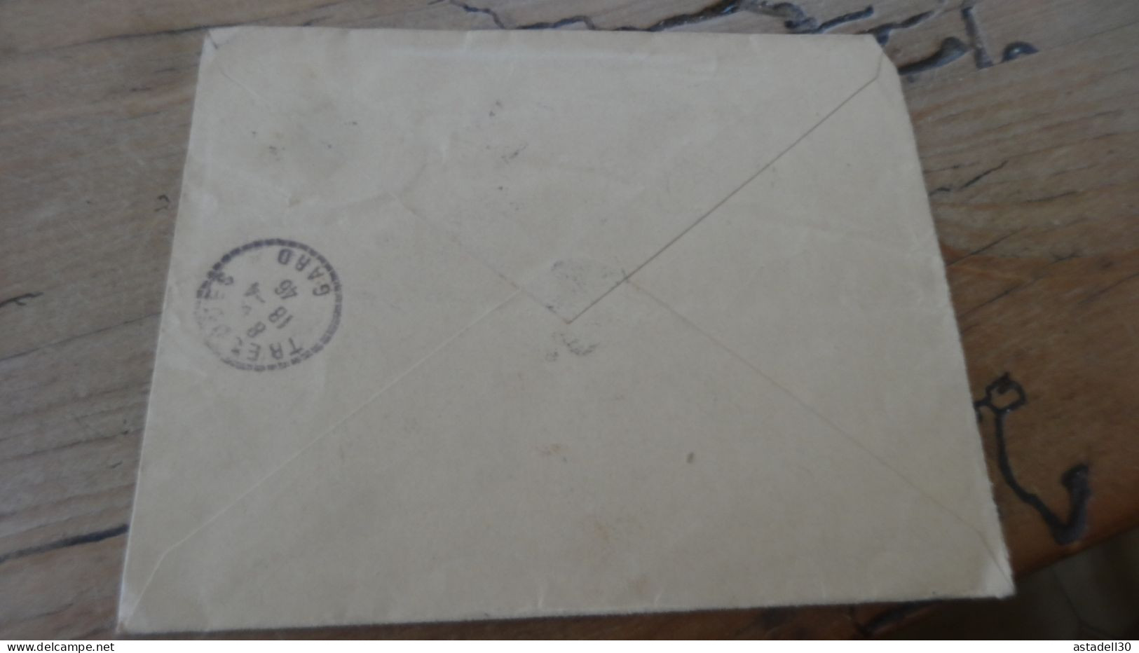 Enveloppe Recommandée NIMES 1946  ............. BOITE1  ....... 546 - 1921-1960: Modern Tijdperk