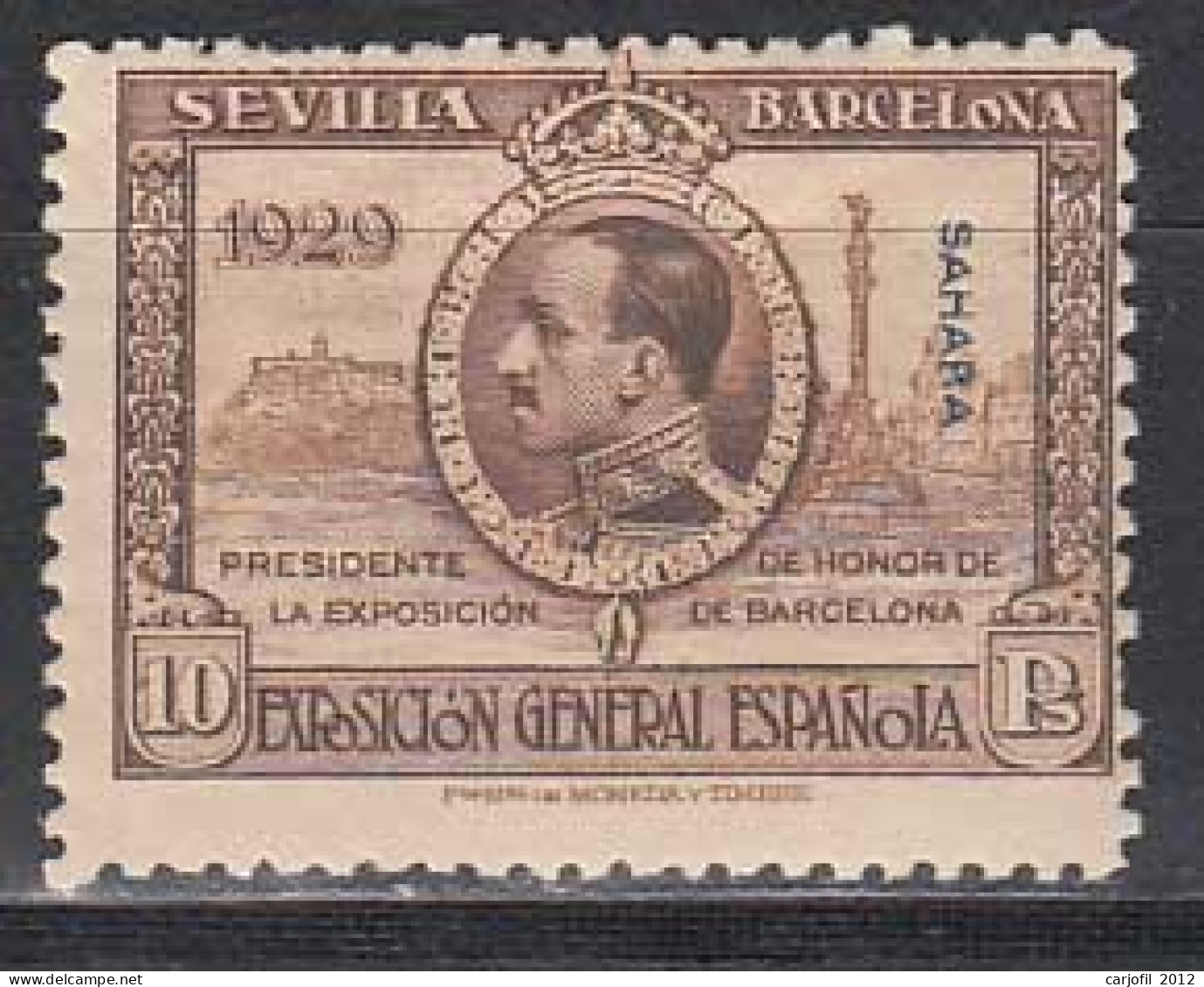 Sahara Sueltos 1929 Edifil 35 ** Mnh  Normal - Spanische Sahara