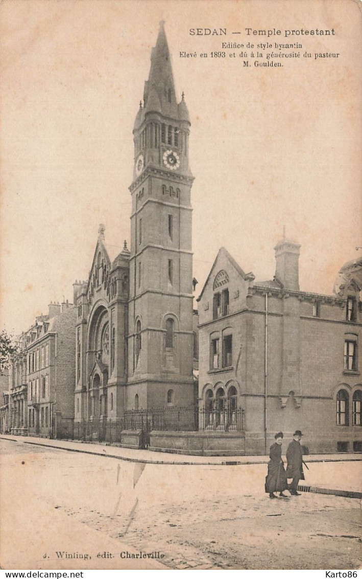 Sedan * Le Temple Protestant * Religien * Rue - Sedan