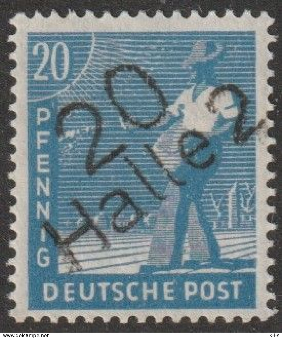SBZ- Bezirkshand- Stempel, 1948, Mi. Nr. 173, 20 Pfg. Sämann, Bezirk 20 (OPD Halle 2)  **/MNH - Autres & Non Classés