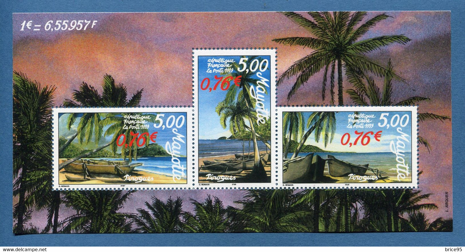 Mayotte - YT Bloc N° 2 ** - Neuf Sans Charnière - 1999 - Blocks & Sheetlets