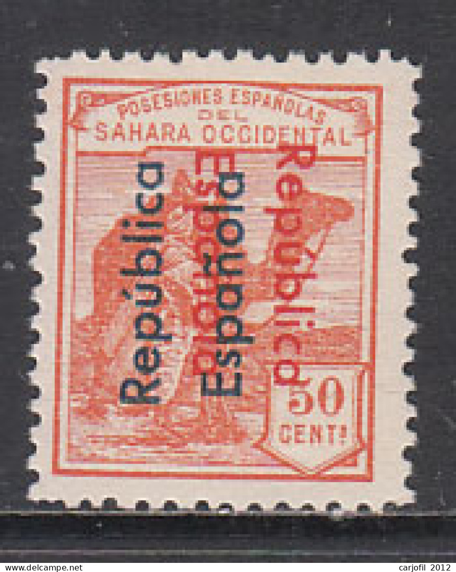 Sahara Sueltos 1934 Edifil 43C (*) Mng  Sobrecarga Doble - Spanish Sahara