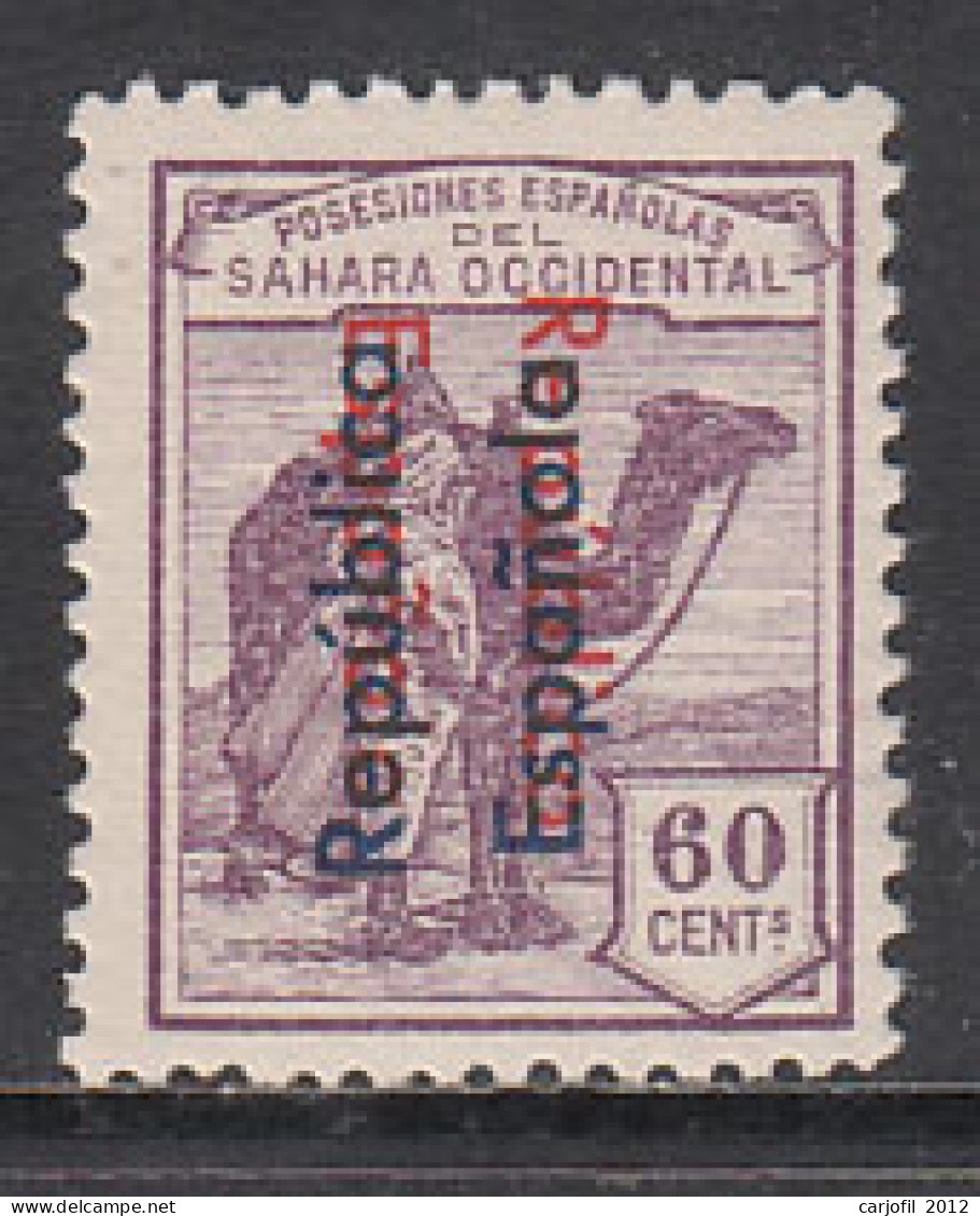 Sahara Sueltos 1934 Edifil 44C ** Mnh  Sobrecarga Doble - Sahara Español