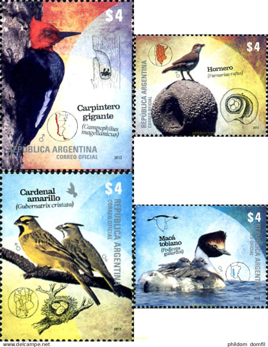 315624 MNH ARGENTINA 2013 AVES - Unused Stamps