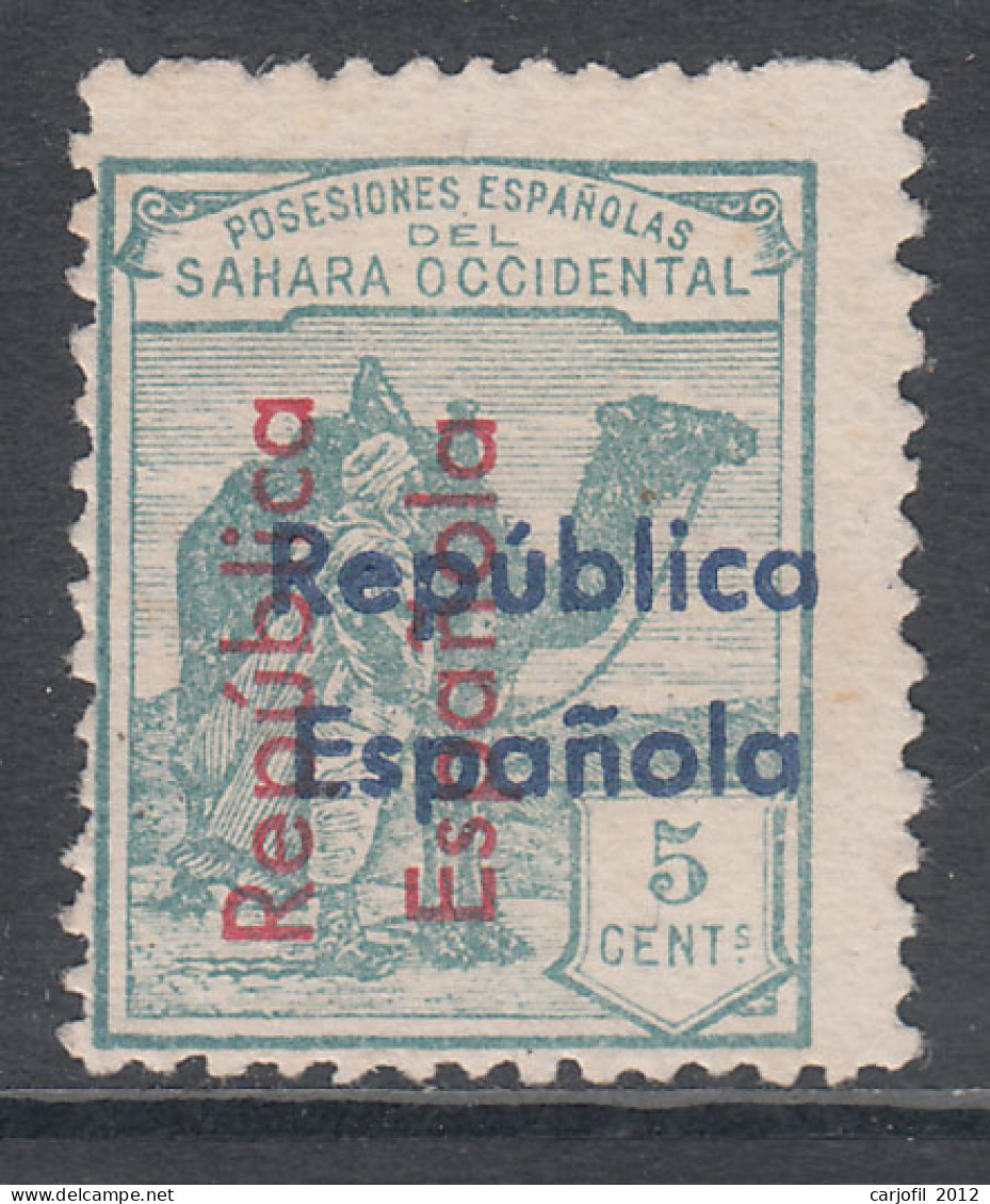 Sahara Sueltos 1935 Edifil 36D (*) Mng  Sobrecarga Vertical De Arriba Abajo Y Ho - Spaanse Sahara