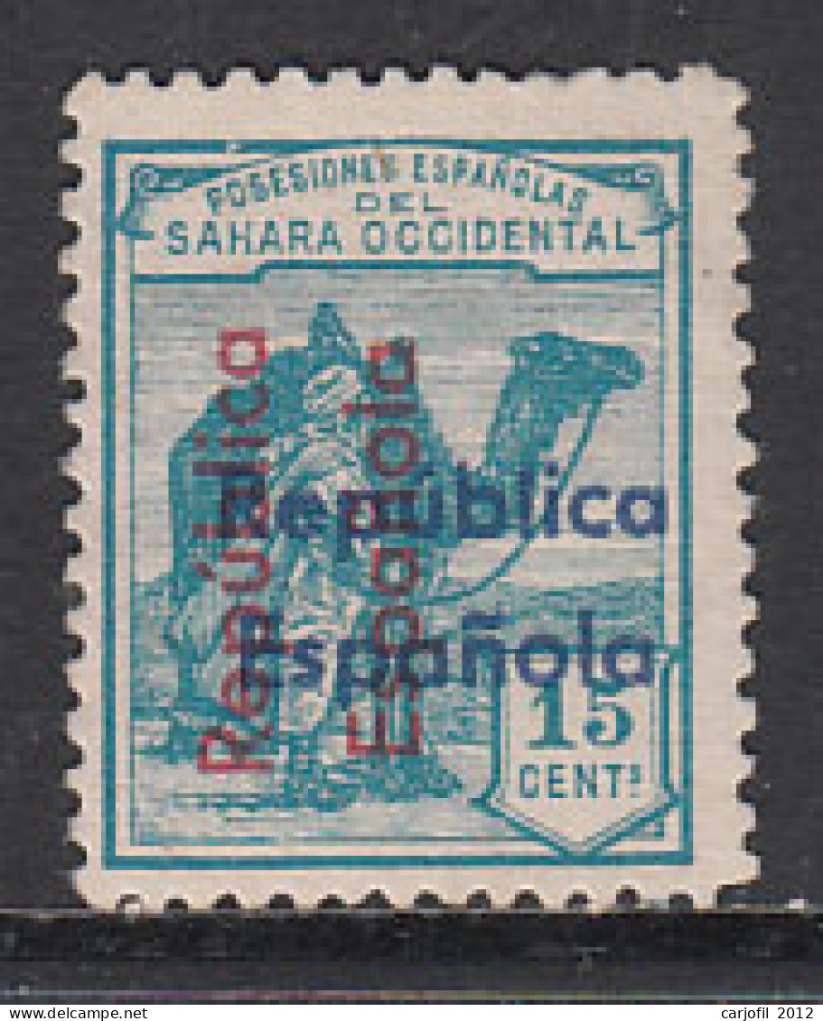 Sahara Sueltos 1935 Edifil 38D (*) Mng  Sobrecarga Vertical De Arriba Abajo Y Ho - Sahara Espagnol