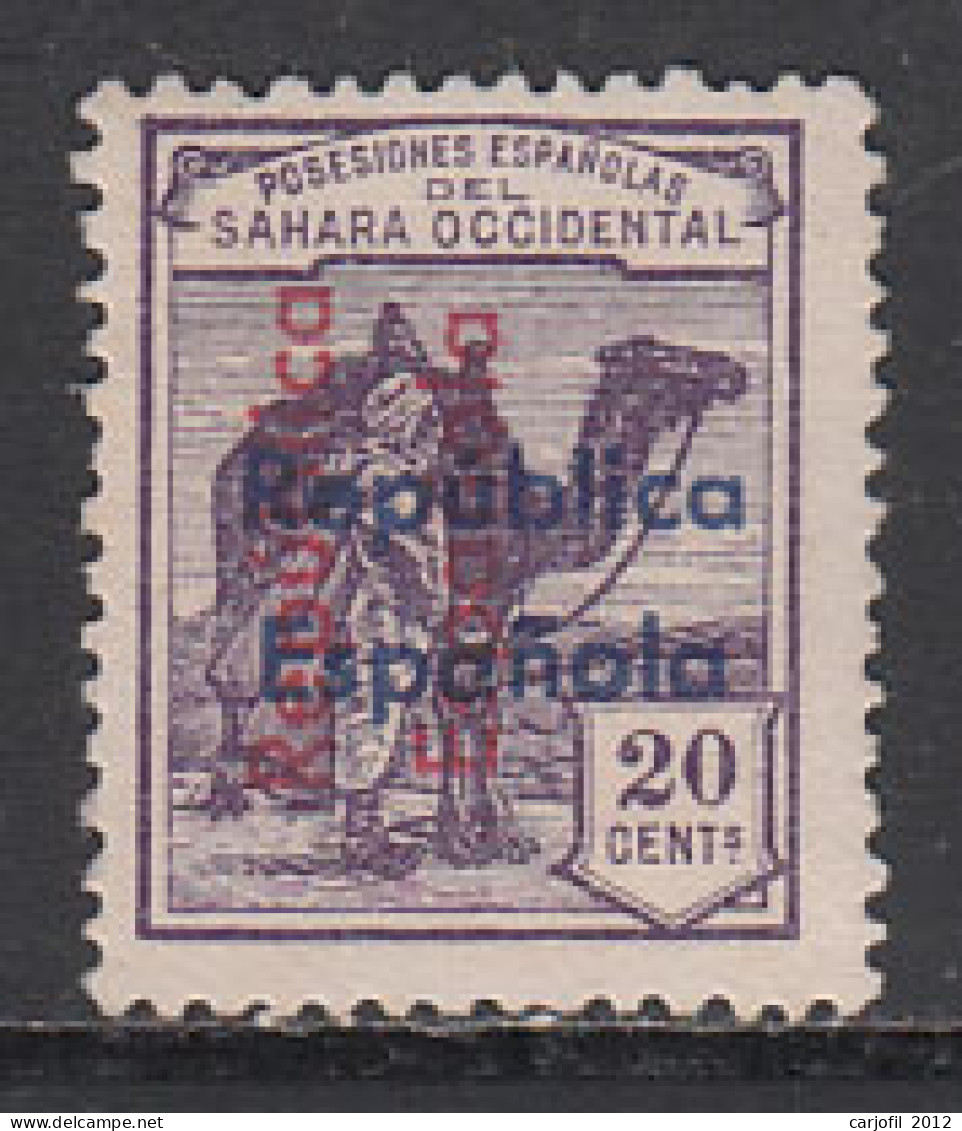 Sahara Sueltos 1935 Edifil 39D (*) Mng  Sobrecarga Vertical De Arriba Abajo Y Ho - Sahara Espagnol