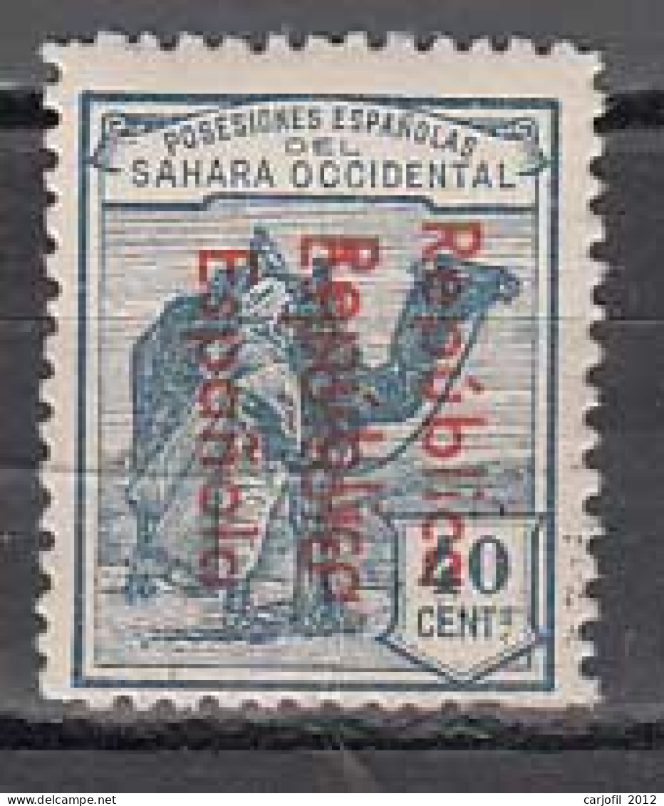 Sahara Variedades 1932 Edifil 42Ahh ** Mnh  Sobrecarga Doble - Sahara Espagnol