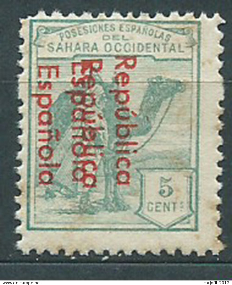 Sahara Variedades 1932 Edifil 36Ahh (*) Mng  Sobrecarga Doble - Spanische Sahara