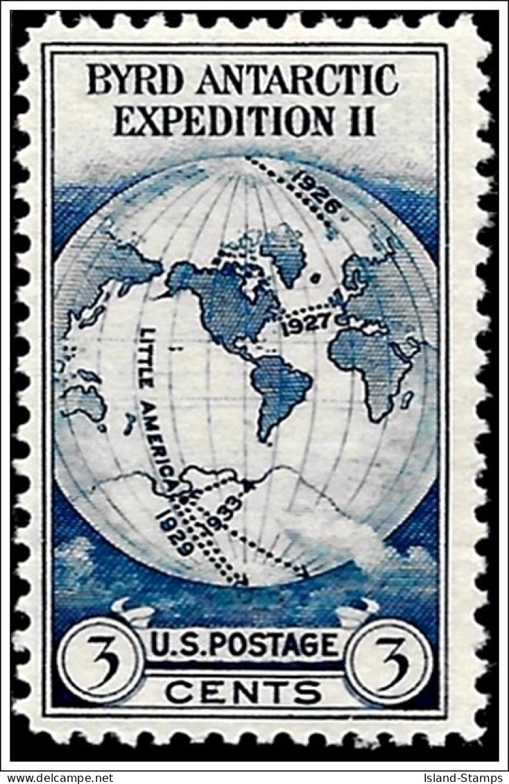 USA # 733 - 1933 3c Byrd Antarctic Expedition Unmounted Mint - Ongebruikt