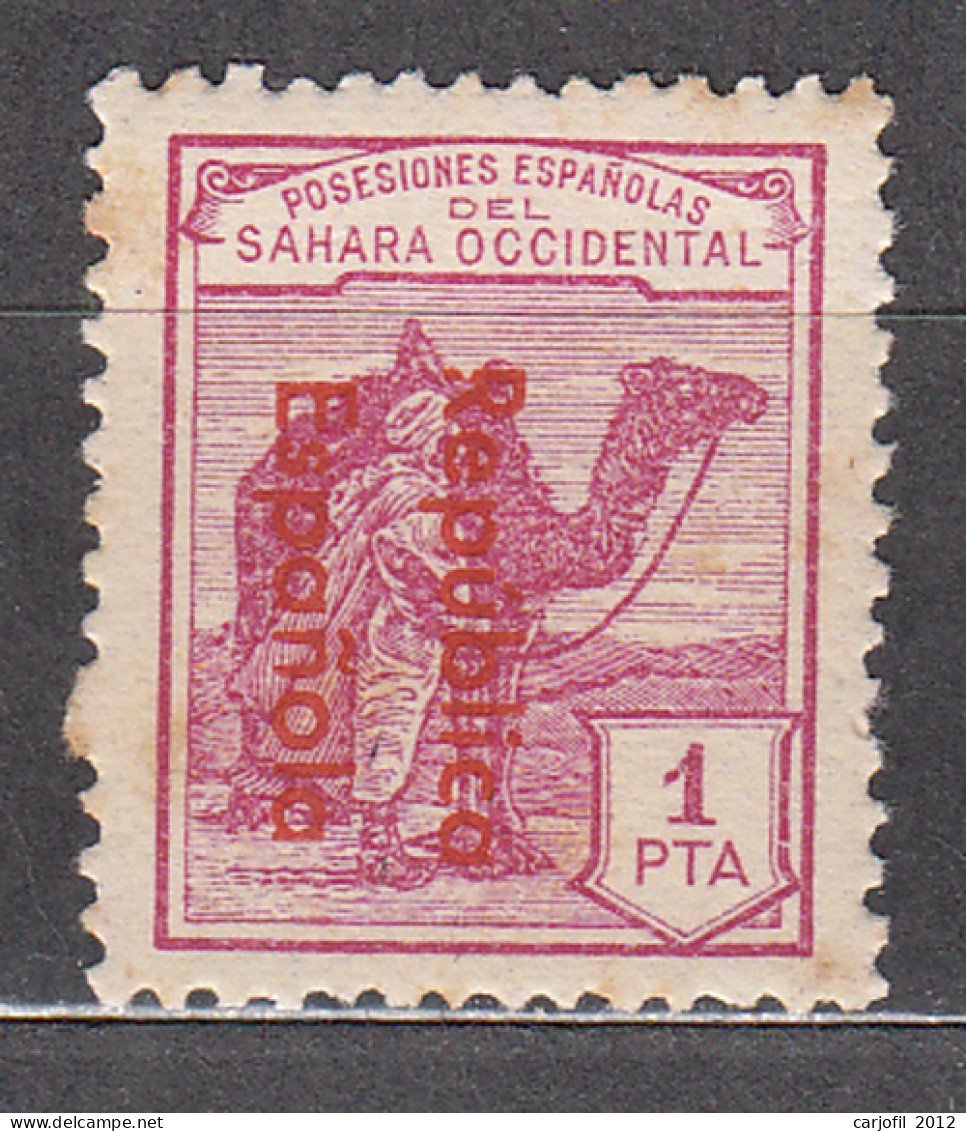 Sahara Variedades 1932 Edifil 45Ahcc (*) Mng  Cambio De Color En La Sobrecarga - Spaanse Sahara