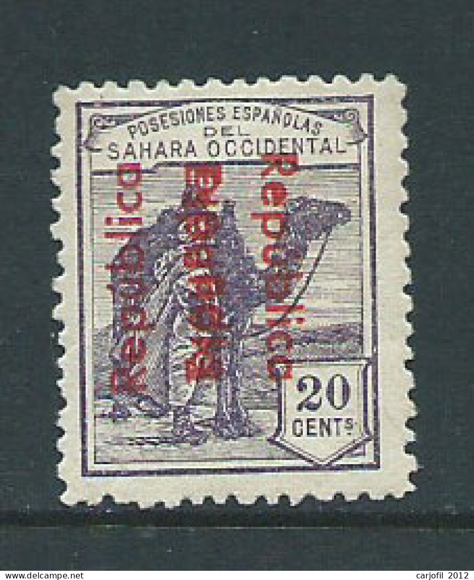 Sahara Variedades 1932 Edifil 39 Ahh * Mh Sobrecarga Doble - Sahara Espagnol