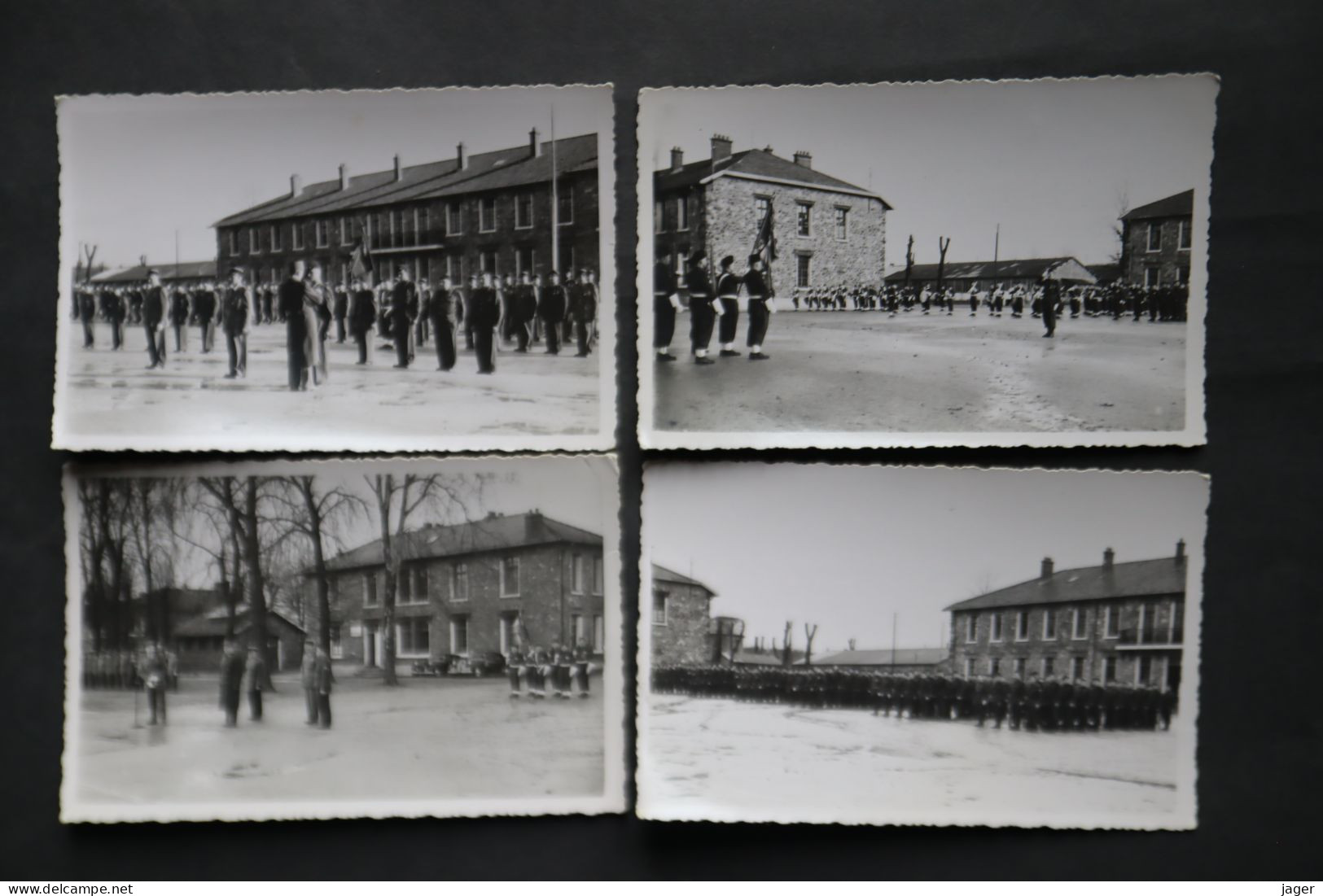 Lot De Photos Vers 1950 1960 Prise D'armes Régiment D'Infanterie Coloniale - Krieg, Militär