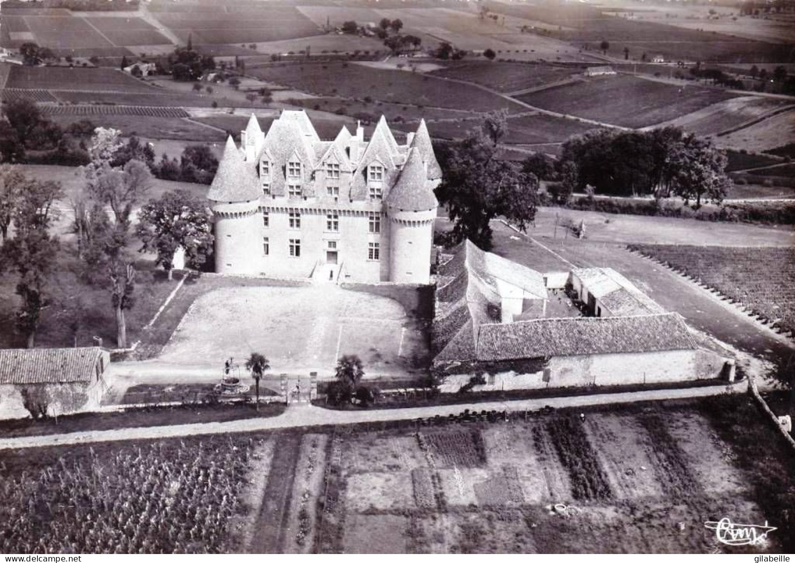 24 - Dordogne - MONBAZILLAC - Vue Aerienne - Le Chateau Et Son Vignoble - Sonstige & Ohne Zuordnung